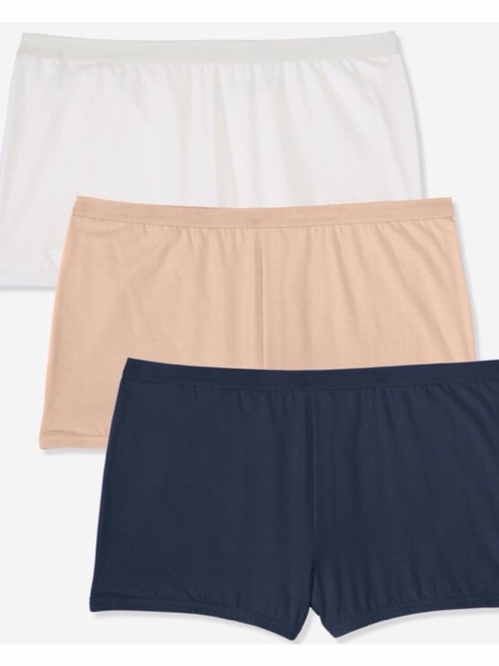New 3 pack Boyshorts Panties Plus Size 14 fits 7X comfort choice cotton stretch